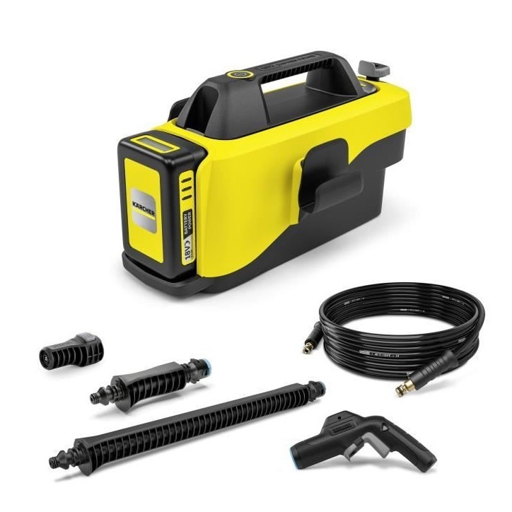 KARCHER - Nettoyeur mobile moyenne pression OC 6-18 - Batterie 18 V / 2,5 Ah + chargeur strandard inclus - 24 bar - 200l/h KARCHER - Nettoyeur mobile moyenne pression OC 6-18 - Batterie 18 V / 2,5 Ah + chargeur strandard inclus - 24 bar - 200l/h