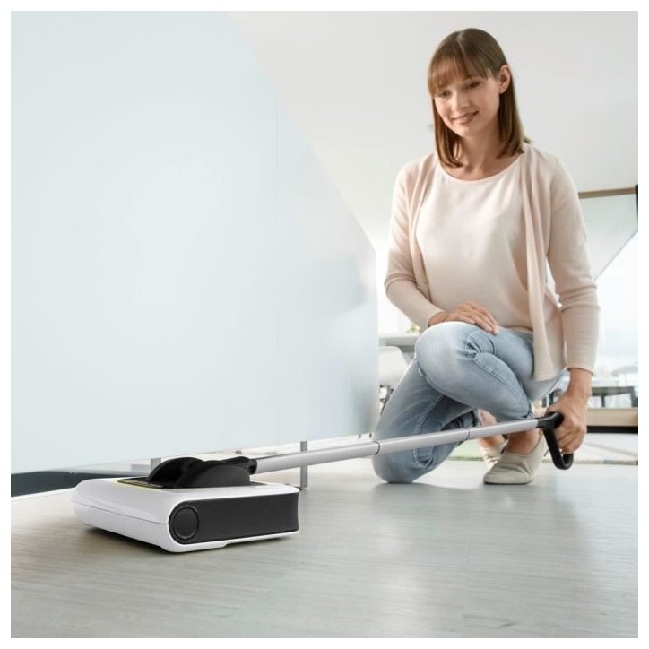 KARCHER KB 5 - Balai électrique sans fil - Autonomie 30 min sur sols durs (20min sur tapis) - Compact et léger 1,2 Kg KARCHER KB 5 - Balai électrique sans fil - Autonomie 30 min sur sols durs (20min sur tapis) - Compact et léger 1,2 Kg