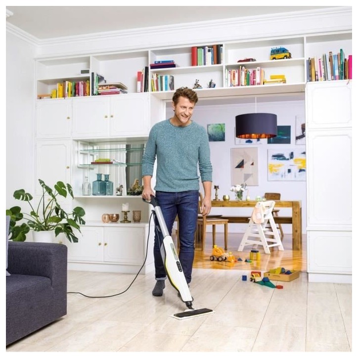 KARCHER SC 3 Upright EasyFix - Balai vapeur - 1600W - Chauffe rapide 30s -Nettoie 60 m²Elimine jusqu'a 99.99 % des virus KARCHER SC 3 Upright EasyFix - Balai vapeur - 1600W - Chauffe rapide 30s -Nettoie 60 m²Elimine jusqu'a 99.99 % des virus