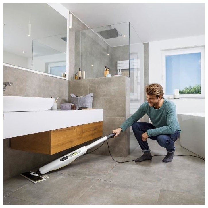 KARCHER SC 3 Upright EasyFix - Balai vapeur - 1600W - Chauffe rapide 30s -Nettoie 60 m²Elimine jusqu'a 99.99 % des virus KARCHER SC 3 Upright EasyFix - Balai vapeur - 1600W - Chauffe rapide 30s -Nettoie 60 m²Elimine jusqu'a 99.99 % des virus
