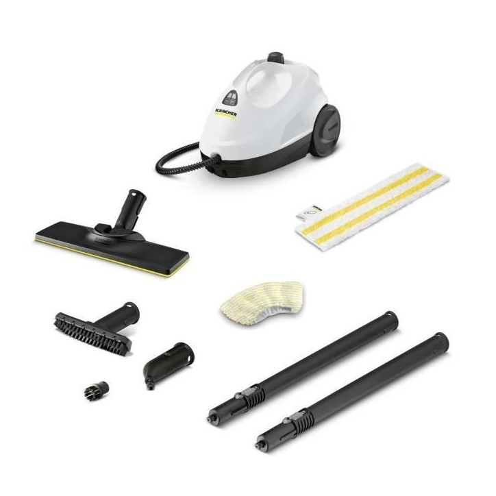 KARCHER SC 2 Easy Fix - Nettoyeur vapeur - 1500 W - 3,2 bars - Elimine jusqu'a 99.99 % des virus et bactéries KARCHER SC 2 Easy Fix - Nettoyeur vapeur - 1500 W - 3,2 bars - Elimine jusqu'a 99.99 % des virus et bactéries