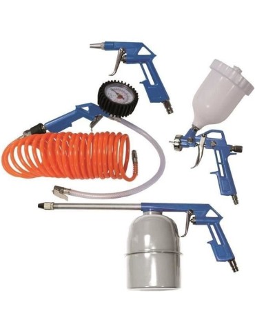 Scheppach Kit de 5 outils pneumatiques pour compresseur