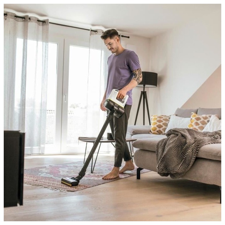 KARCHER VC 4 Cordless myHome - Aspirateur balai sans fil - Autonomie 30 min - silencieux - brosse électrique - mode boost KARCHER VC 4 Cordless myHome - Aspirateur balai sans fil - Autonomie 30 min - silencieux - brosse électrique - mode boost