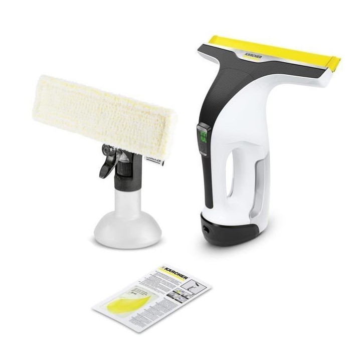 KARCHER WV 6 Plus - Nettoyeur de vitres - Raclette XL 280 mm - Autonomie 100 min - Nettoie jusqu'a 300m² (environ 100 fenetres) KARCHER WV 6 Plus - Nettoyeur de vitres - Raclette XL 280 mm - Autonomie 100 min - Nettoie jusqu'a 300m² (environ 100 fenetres)