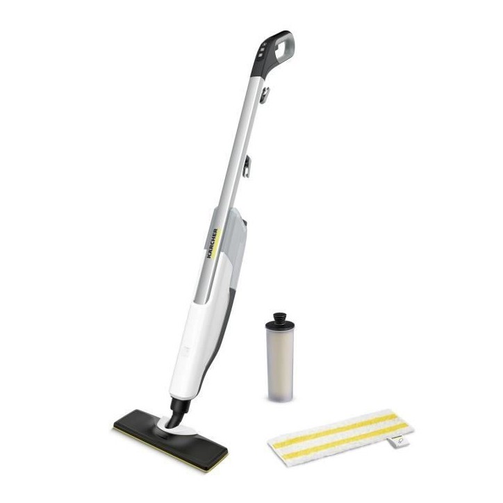 KARCHER SC 2 Upright Easy Fix - Balai vapeur - 1600 W - Chauffe rapide 30s - Nettoie 50m² - Élimine jusqu'a 99,9 % des virus KARCHER SC 2 Upright Easy Fix - Balai vapeur - 1600 W - Chauffe rapide 30s - Nettoie 50m² - Élimine jusqu'a 99,9 % des virus