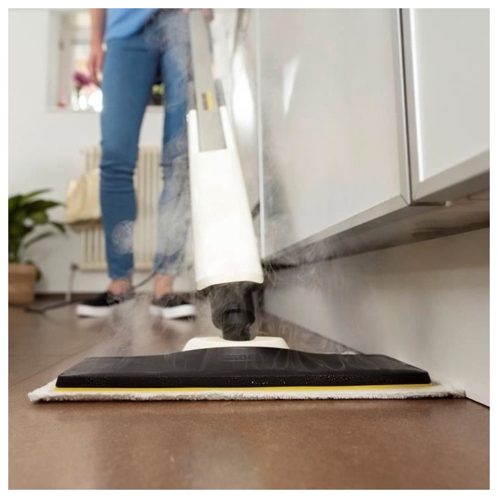 KARCHER SC 2 Upright Easy Fix - Balai vapeur - 1600 W - Chauffe rapide 30s - Nettoie 50m² - Élimine jusqu'a 99,9 % des virus KARCHER SC 2 Upright Easy Fix - Balai vapeur - 1600 W - Chauffe rapide 30s - Nettoie 50m² - Élimine jusqu'a 99,9 % des virus