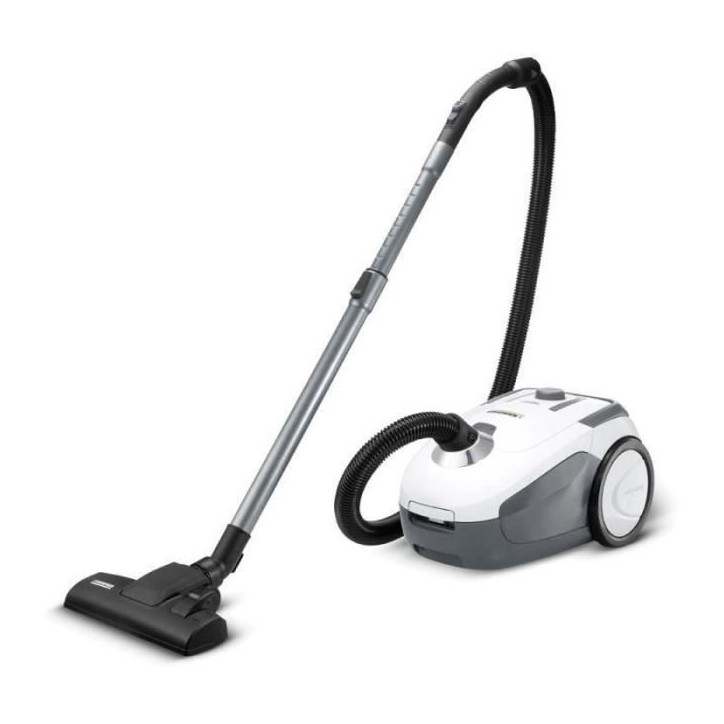 KARCHER VC 2 - Aspirateur traineau - 700 W - Filtre HEPA 13 - 76 dB - Flexible d'aspiration 1,5 m avec poignée incurvée