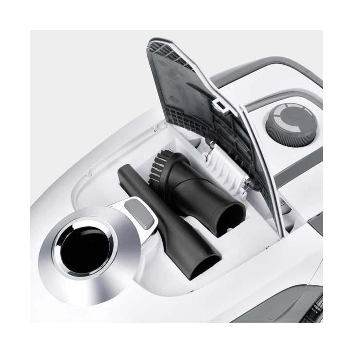KARCHER VC 2 - Aspirateur traineau - 700 W - Filtre HEPA 13 - 76 dB - Flexible d'aspiration 1,5 m avec poignée incurvée