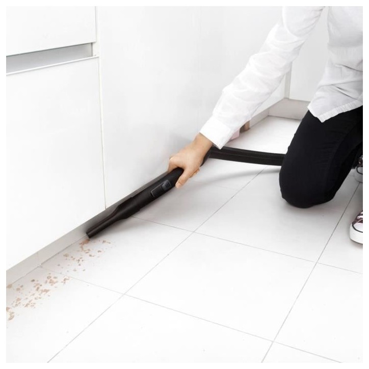KARCHER VC 2 - Aspirateur traineau - 700 W - Filtre HEPA 13 - 76 dB - Flexible d'aspiration 1,5 m avec poignée incurvée