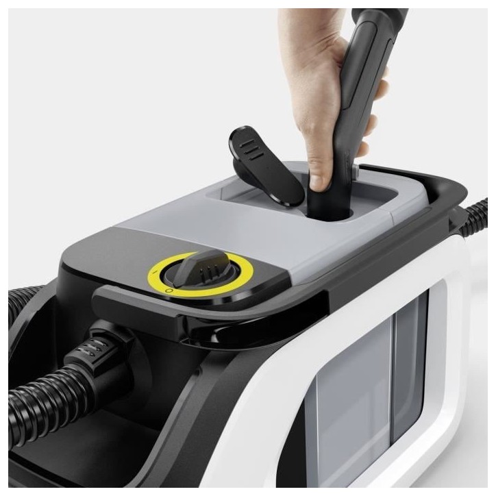 Nettoyeur Détacheur KARCHER SE 3 Compact Floor - Nettoyage en profondeur - 500W - Réservoir 1,7L - Accessoires inclus Nettoyeur Détacheur KARCHER SE 3 Compact Floor - Nettoyage en profondeur - 500W - Réservoir 1,7L - Accessoires inclus