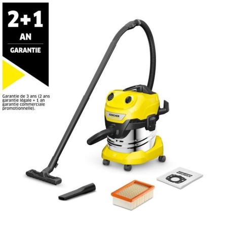 Aspirateur eau et poussiere KARCHER WD 4 S V-20/5/22 - Cuve inox 20 L