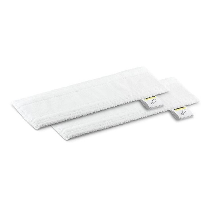 KARCHER - Kit 2 Serpillieres surfaces délicates pour buse sol - Compatible EasyFix (SC 1, SC 2, SC 3, SC 4, SC 5) KARCHER - Kit 2 Serpillieres surfaces délicates pour buse sol - Compatible EasyFix (SC 1, SC 2, SC 3, SC 4, SC 5)