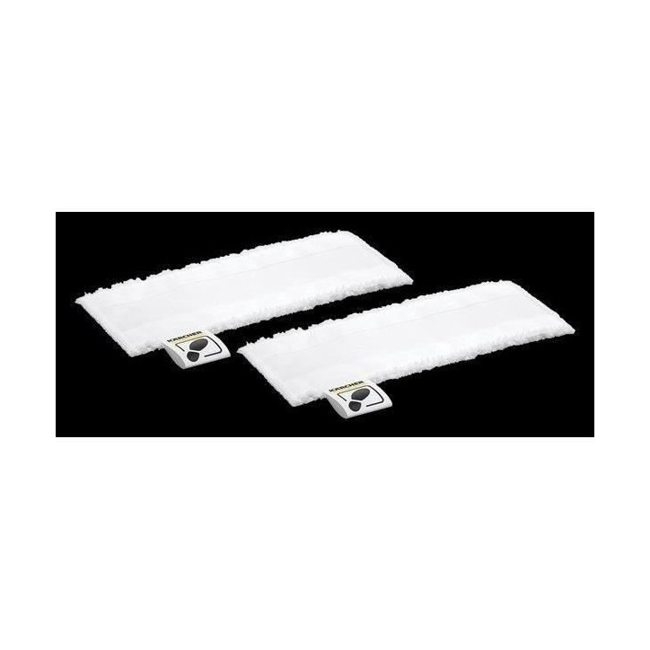 KARCHER - Kit 2 serpillieres universelles microfibress pour buse sol - Compatible EasyFix (SC 1, SC 2, SC 3, SC 4, SC5) KARCHER - Kit 2 serpillieres universelles microfibress pour buse sol - Compatible EasyFix (SC 1, SC 2, SC 3, SC 4, SC5)