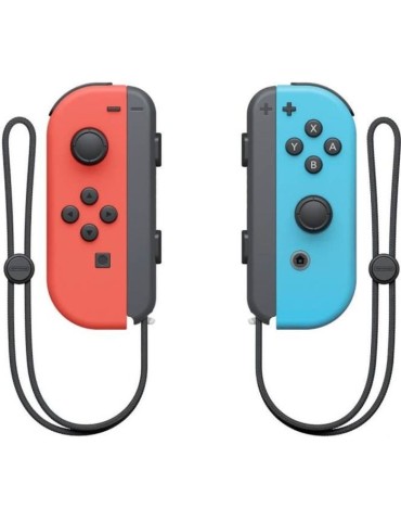 Paire de manettes Joy-Con Rouge Néon & Bleu Néon pour Nintendo Switch