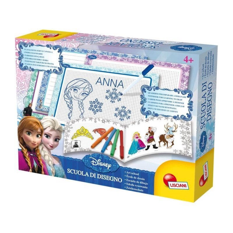 Kit de dessin - LISCIANIGIOCHI - LA REINE DES NEIGES - Ardoises, Feutr Kit de dessin - LISCIANIGIOCHI - LA REINE DES NEIGES - Ardoises, Feutr