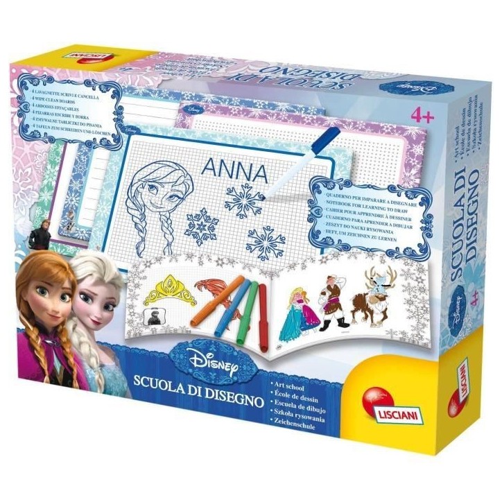 Kit de dessin - LISCIANIGIOCHI - LA REINE DES NEIGES - Ardoises, Feutre effaçable Kit de dessin - LISCIANIGIOCHI - LA REINE DES NEIGES - Ardoises, Feutre effaçable