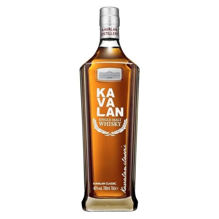 Kavalan Whisky Classic Single Malt - 40%vol - 50 cl avec étui Kavalan Whisky Classic Single Malt - 40%vol - 50 cl avec étui