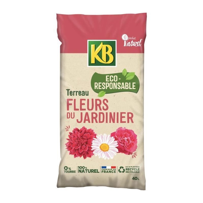 KB - Terreau pour fleurs du jardinier UAB 40L KB - Terreau pour fleurs du jardinier UAB 40L