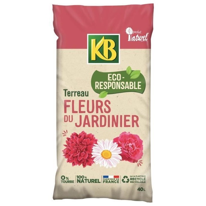 KB - Terreau pour fleurs du jardinier UAB 40L KB - Terreau pour fleurs du jardinier UAB 40L