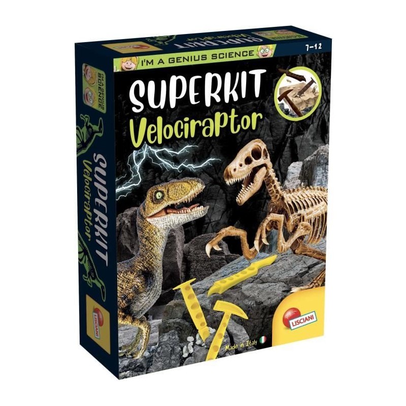 Super kit Velociraptor - Kit Scientifique - I'M A GENIUS - Bloc a creu