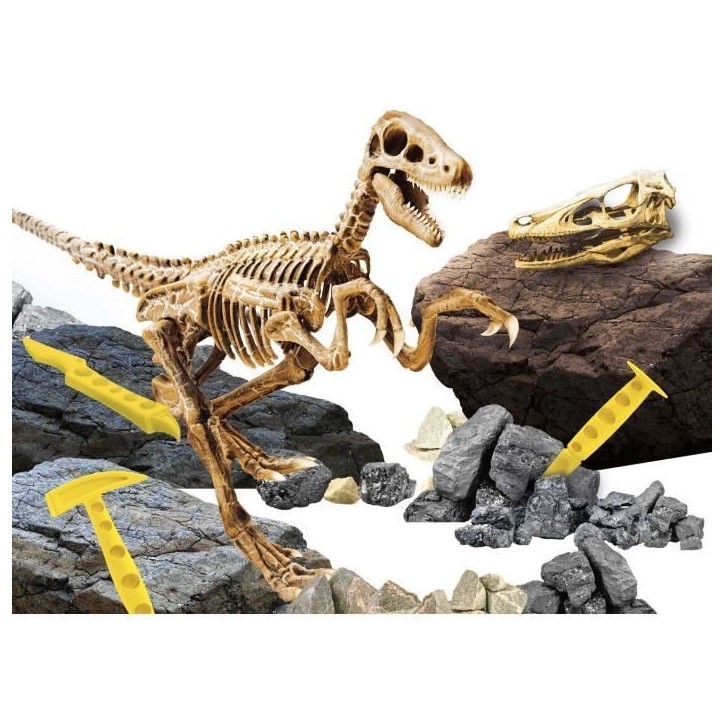 Super kit Velociraptor - Kit Scientifique - I'M A GENIUS - Bloc a creuser
