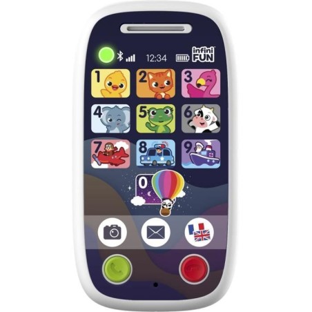 Téléphones Jouet - KD - Mon 1er Duo de Téléphones - Communication réaliste et apprentissage des chiffres et couleurs