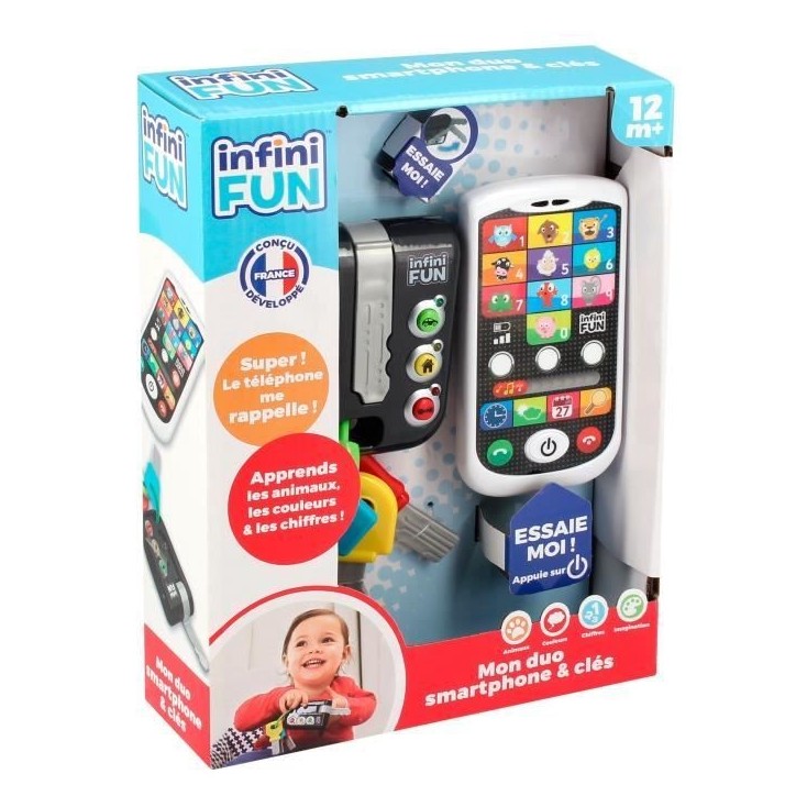 Smartphone et Clés - KD - Mon Duo Smartphone et Clefs - Apprentissage des animaux, chiffres et couleurs Smartphone et Clés - KD - Mon Duo Smartphone et Clefs - Apprentissage des animaux, chiffres et couleurs
