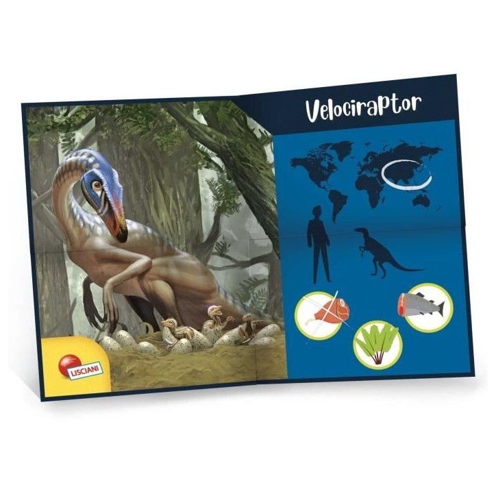 Super kit Velociraptor - Kit Scientifique - I'M A GENIUS - Bloc a creuser