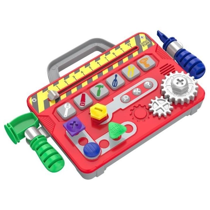 Mallette a Outils - KD - Ma Premiere Mallette a Outils - 6 activités et 3 modes de jeux pour s'amuser en sécurité Mallette a Outils - KD - Ma Premiere Mallette a Outils - 6 activités et 3 modes de jeux pour s'amuser en sécurité