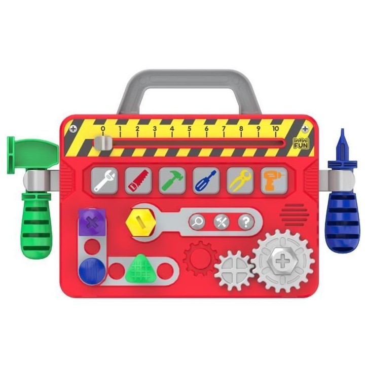 Mallette a Outils - KD - Ma Premiere Mallette a Outils - 6 activités et 3 modes de jeux pour s'amuser en sécurité Mallette a Outils - KD - Ma Premiere Mallette a Outils - 6 activités et 3 modes de jeux pour s'amuser en sécurité