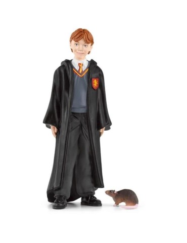 Ron et croûtard, Figurine de l'univers Harry Potter, pour enfants des 6 ans, 4 x 2 x 10 cm - schleich 42634 WIZARDING WORLD