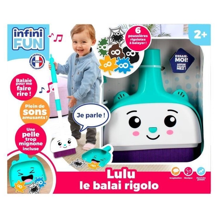 Balai Jouet - KD - Lulu le Balai Rigolo - Parle comme par magie en balayant Balai Jouet - KD - Lulu le Balai Rigolo - Parle comme par magie en balayant