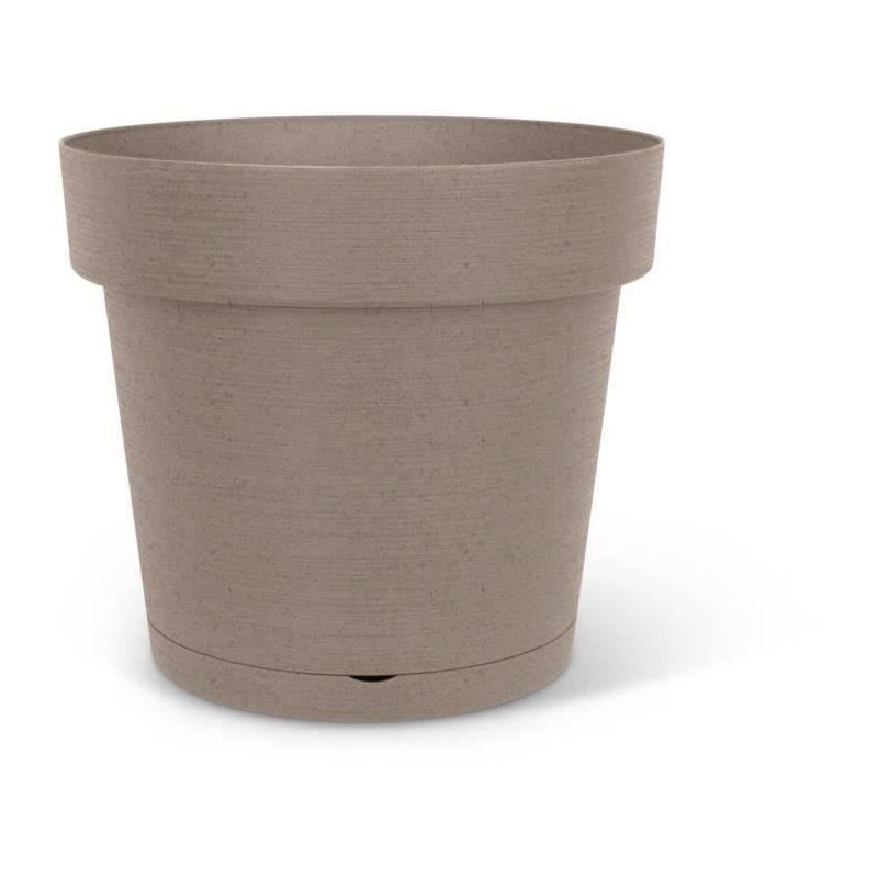 Pot a réserve d'eau - GARDEN ID Glamour - Taupe 40 cm - Surface granu Pot a réserve d'eau - GARDEN ID Glamour - Taupe 40 cm - Surface granu