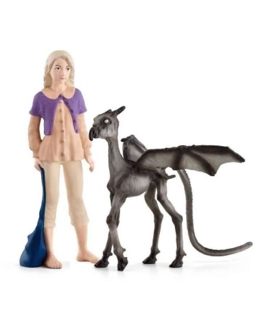 Luna et Bébé Sombral, Figurine de l'univers Harry Potter, pour enfants des 6 ans, 12 x 2 x 10 cm - schleich 42636 WIZARDING WO