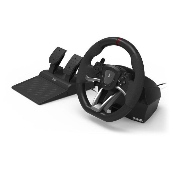 Volant de course Racing Wheel Apex - HORI - PC, PS4 et PS5 - Pédales incluses - Noir