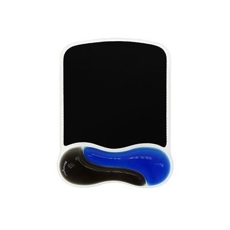 Kensington, Tapis de souris avec repose-poignet, Duo gel, Noir et bleu
