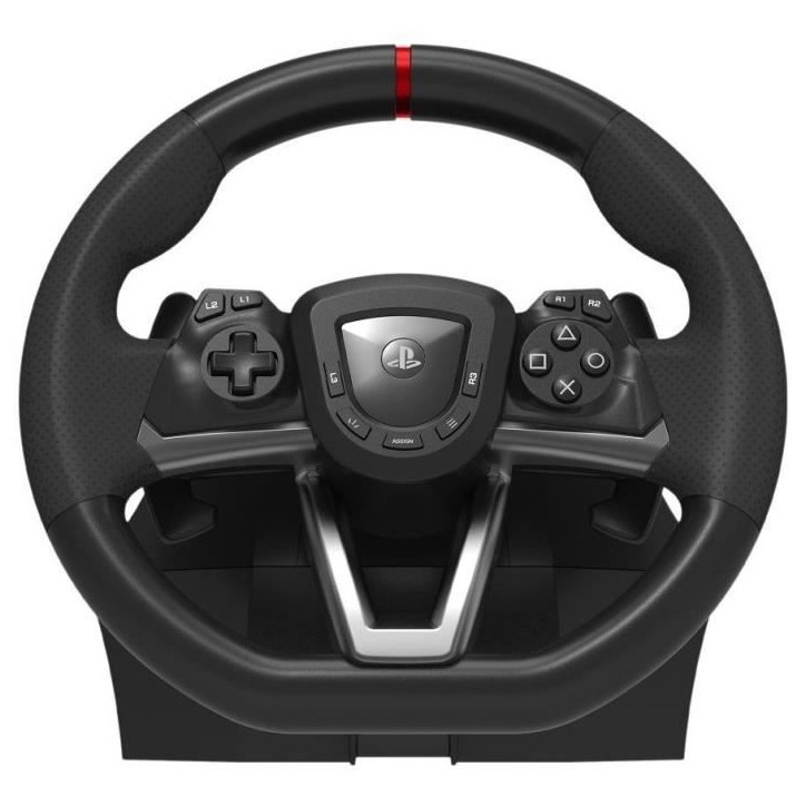 Volant de course Racing Wheel Apex - HORI - PC, PS4 et PS5 - Pédales incluses - Noir