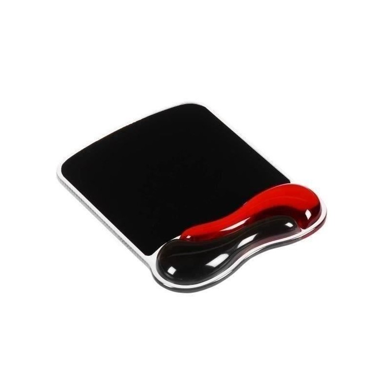 Kensington, Tapis de souris avec repose-poignet, Duo gel, Noir et roug Kensington, Tapis de souris avec repose-poignet, Duo gel, Noir et roug