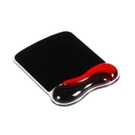 Kensington, Tapis de souris avec repose-poignet, Duo gel, Noir et roug