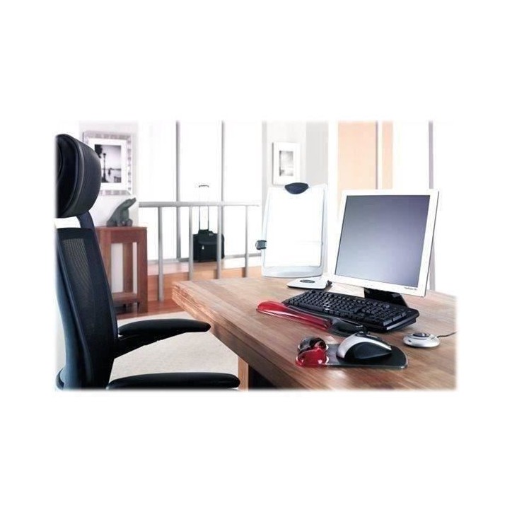 Kensington, Tapis de souris avec repose-poignet, Duo gel, Noir et rouge