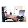 Kensington, Tapis de souris avec repose-poignet, Duo gel, Noir et roug