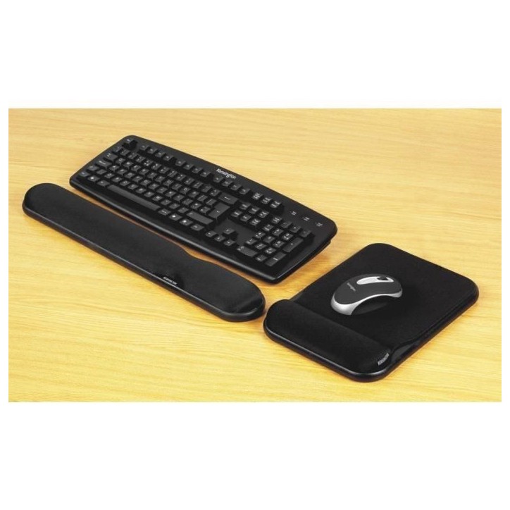 Kensington Tapis de souris en gel - Réglable en hauteur - Noir Kensington Tapis de souris en gel - Réglable en hauteur - Noir