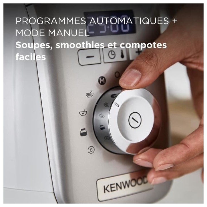 Blender chauffant KENWOOD SOUPEASY+ CBL30.000CP Blanc et champagne Blender chauffant KENWOOD SOUPEASY+ CBL30.000CP Blanc et champagne