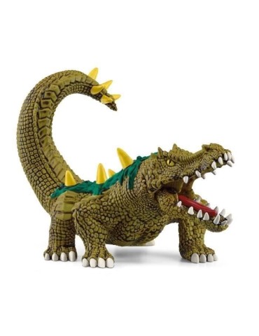 Figurine Monstre des Marais - Jouet Crocodile Ultra-réaliste et Durable aux Écailles Vertes et Dents Féroces Cadeau pour gar