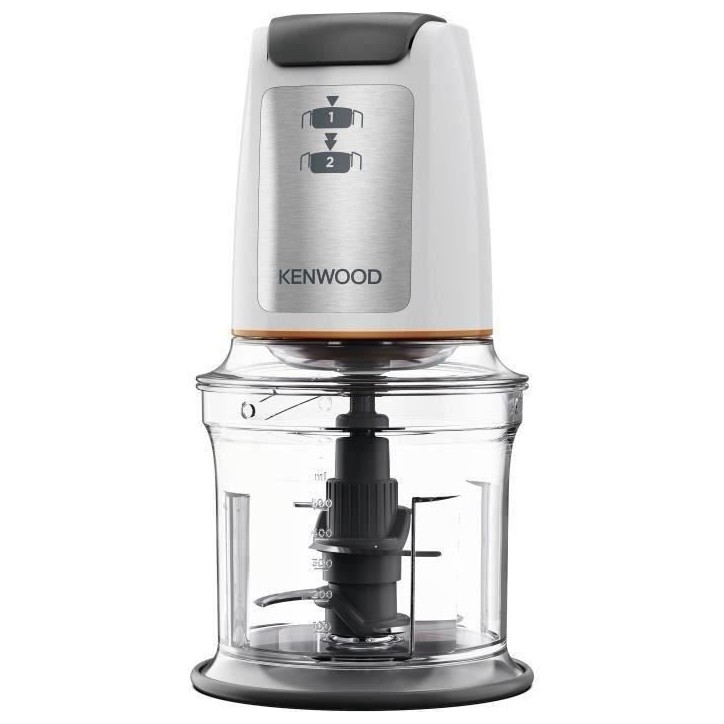 Mini-hachoir - KENWOOD - CHP61.100WH - 500 W - 0,8 L - 4 lames en acier inoxydable - Blanc