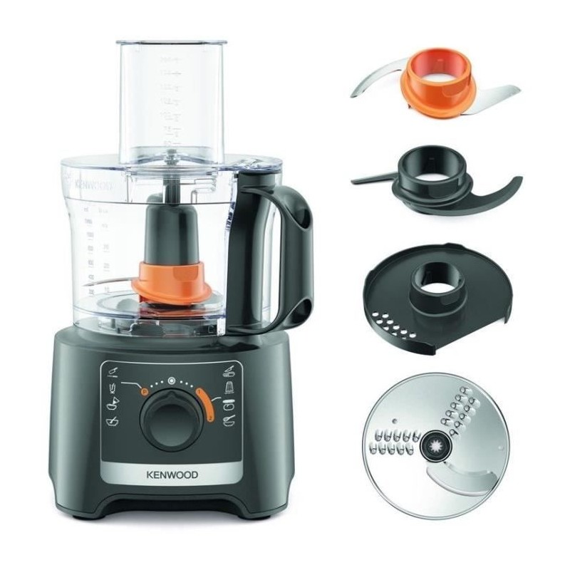 Robot multifonction KENWOOD FDP31.020GY - 2 vitesses + Pulse - 800W - Robot multifonction KENWOOD FDP31.020GY - 2 vitesses + Pulse - 800W -