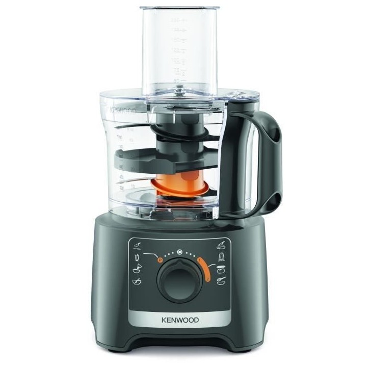 Robot multifonction KENWOOD FDP31.020GY - 2 vitesses + Pulse - 800W - Bol 2,1L + accessoires