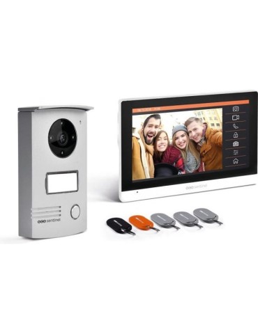 Interphone vidéo filaire avec badges SCS SENTINEL VisioDoor 7+ RFID - écran tactile 7 - vision nocturne