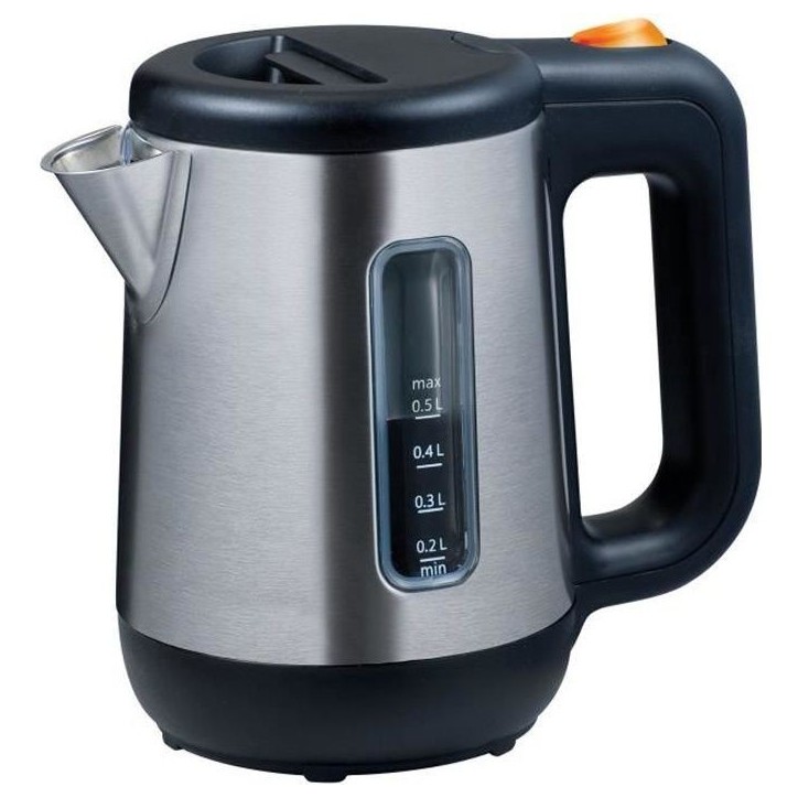 Bouilloire - KENWOOD JKM076 - Compacte 0.5L - Inox satiné et noir - Filtre anti-calcaire amovible Bouilloire - KENWOOD JKM076 - Compacte 0.5L - Inox satiné et noir - Filtre anti-calcaire amovible