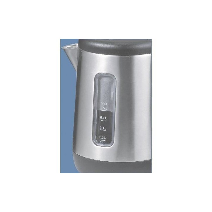 Bouilloire - KENWOOD JKM076 - Compacte 0.5L - Inox satiné et noir - Filtre anti-calcaire amovible Bouilloire - KENWOOD JKM076 - Compacte 0.5L - Inox satiné et noir - Filtre anti-calcaire amovible